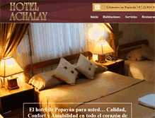 Tablet Screenshot of hotelachalay.com
